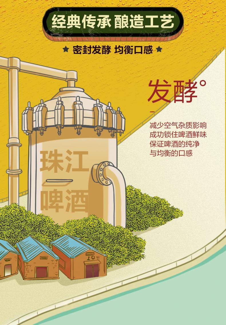 珠江啤酒 12度经典老珠江广式风味600ml玻璃瓶装整箱(图5)